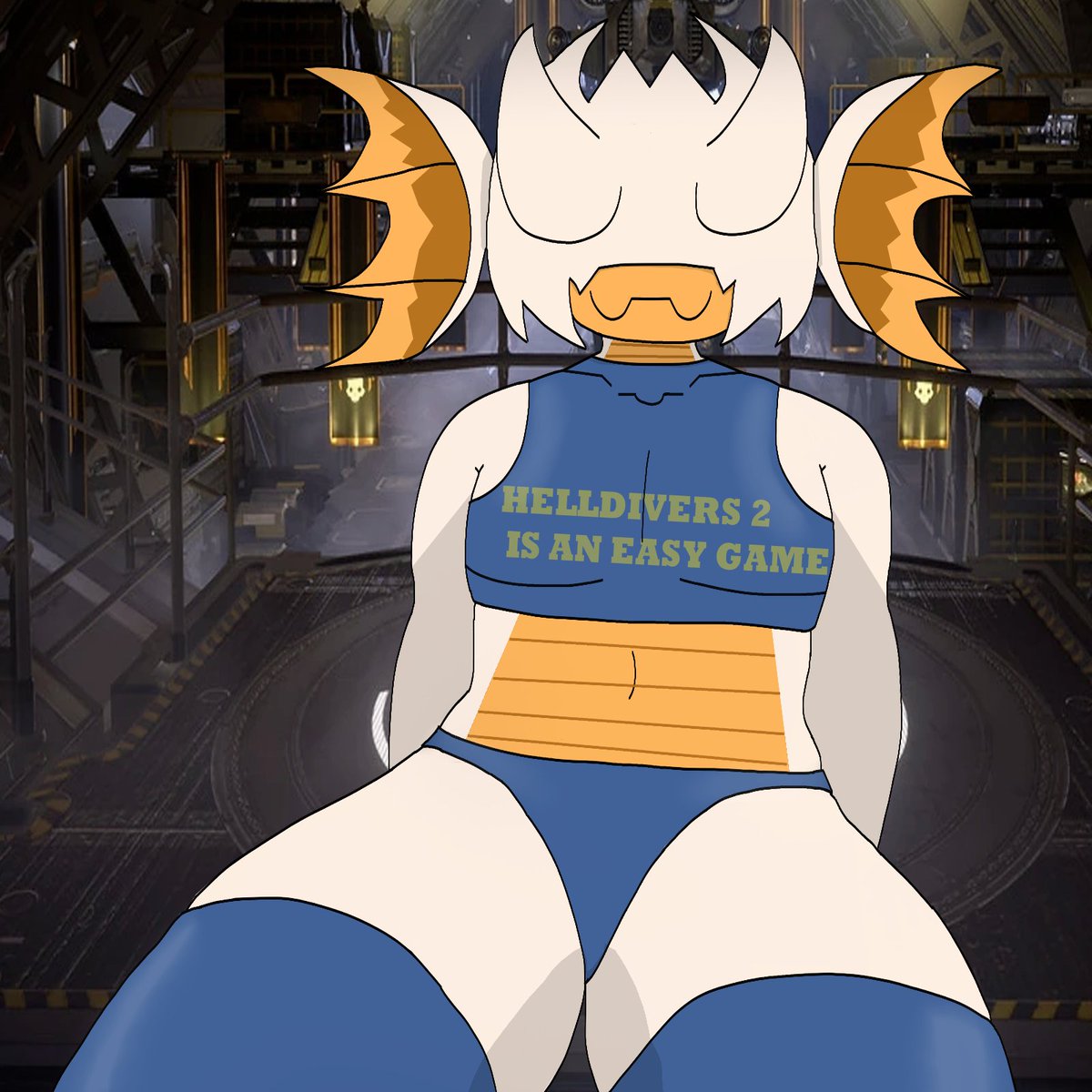 YtKalo's tweet photo. Terminid Democratic morality Support
 ALT EDIT FIXING SOME THINGS WHO THE PEOPLE REPORTED
When you plays Helldivers 2, just imagine this dude, this lovely femboy. and complete with satisfaction your tasks.
#Helldivers2 #helldiversmeme #furryfandom #furryartwork https://t.co/VLkRtGN3hj