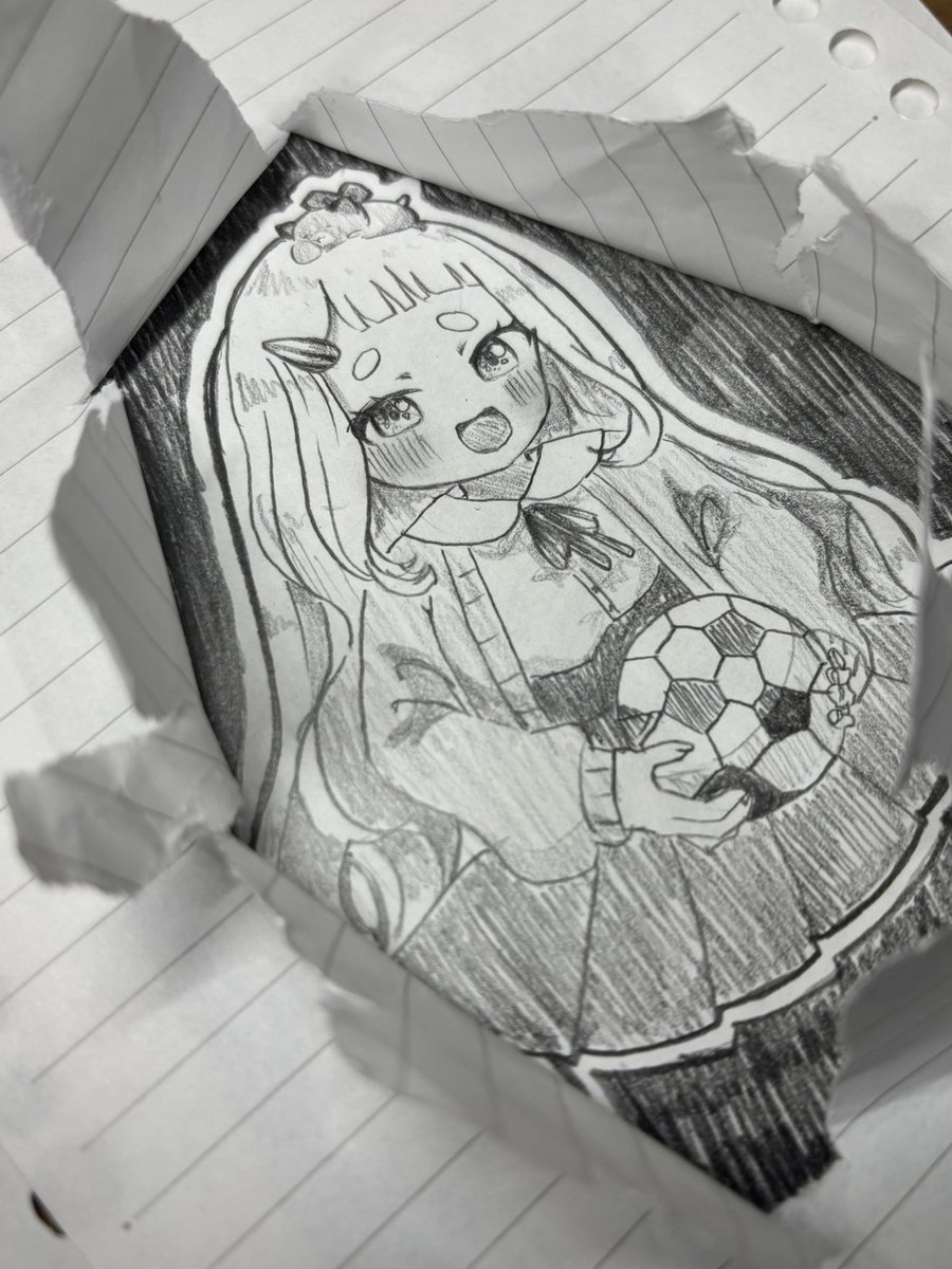 過去絵に加筆をしました #描いてみまちた