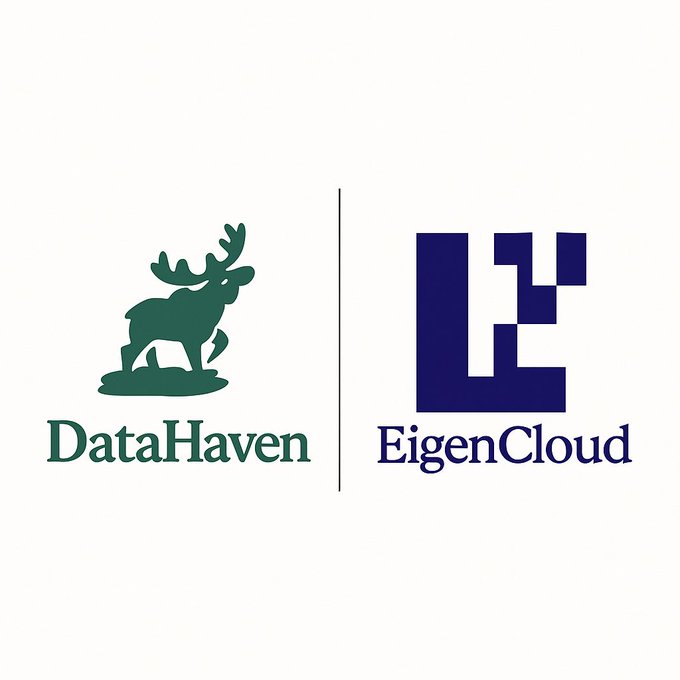What excites me about EigenCloud + DataHaven? It's the blend of secure data autonomy and scalable decentralized compute.  

Together, they unlock a future of private, user-owned AI at scale.  

Limitless potential meets privacy-first design.  <a href="/eigencloud/">EigenCloud</a> <a href="/DataHaven_xyz/">DataHaven 🫎</a>