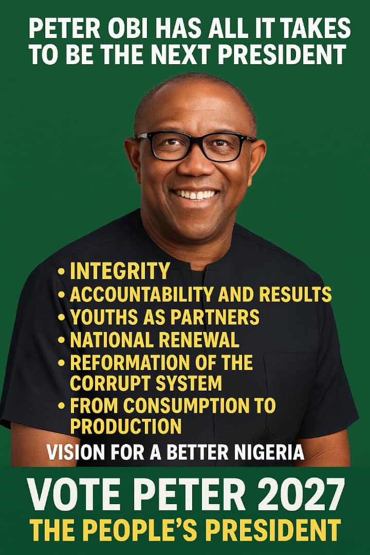 Welcome to our weekly Global Obidient and well meaning Nigerians online meetings.  
Agenda:   
1. Peter Obi, ADC and the roadmap to 2027 
2. The Obidient Digital tools (A short presentation by Obidient IT coordinator)  
3. Global Summit For Obidients and well meaning Nigerians