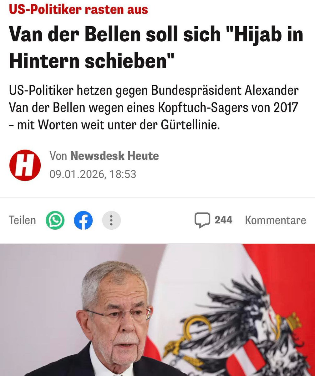 Max_Krauss's tweet photo. Klare Worte kommen aus den USA Richtung VDB. Was denkt ihr? https://t.co/wHf0E4WrzI