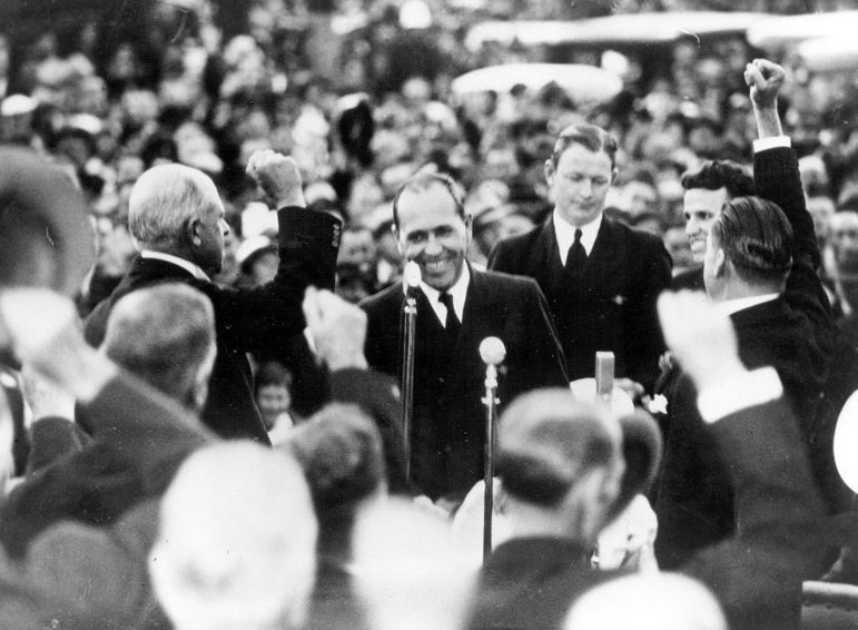CaptainMusick's tweet image. It was a fond memory arriving in Auckland, New Zealand after our first survey flight connecting the United States and New Zealand on March 29, 1937.  Looking forward to arriving in Auckland yet again aboard the Samoan Clipper.