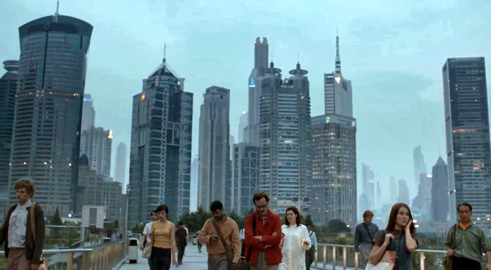 『her/世界でひとつの彼女』@シネ・リーブル。天才スパイク・ジョーンズが撮った今のところ最後の映画。あれから13年経つが人工知能をここまで魅力的に描いた映画を他に知らない。そして架空の都市映画としては唯一『ブレードランナー』に匹敵し得るシティスケープを創出した色褪せない作品。