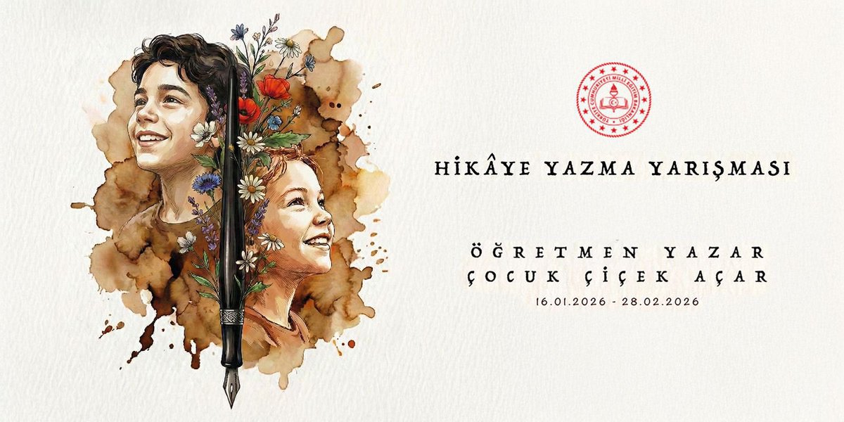 tcmeb's tweet photo. ✍🏻 “Öğretmen, Yazar; Çocuk Çiçek Açar” Hikâye Yazma Yarışmasının İkincisinde de Eğitimciler, Kalemlerini Çocuklar İçin Konuşturacak 📝

✒️ Öğretmenlerin çocuk edebiyatına katkıda bulunmalarını ve çocukların gelişim süreçlerinde aile-okul iş birliğini güçlendirerek aile içi öğrenme ortamlarını destekleyen içerikler oluşturulmasını teşvik amacıyla “Aile” temasının işleneceği yarışmanın;

📌 Başvuruları, 16 Ocak - 28 Şubat tarihleri arasında “https://t.co/IryX4BRLvC” platformu üzerinden alınacak. 

📌 Değerlendirme sürecinin ardından yayımlanmaya değer görülen eserler, 8 Haziran tarihinde ilan edilecek.

👉🏻 https://t.co/mEX85TQiyG