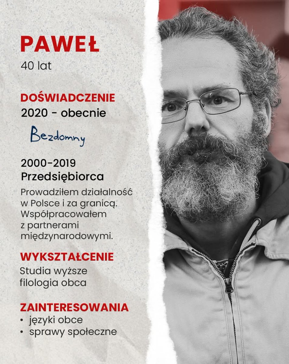 #Caritas od jakiegoś czasu opowiada historie bezdomnych. Są tam kłótnie rodzinne, uzależnienia, zwykły pech, bezradność, choroby, w tym psychiczne. Ale przede wszystkim jest człowiek. #JesteśMyNadzieją
