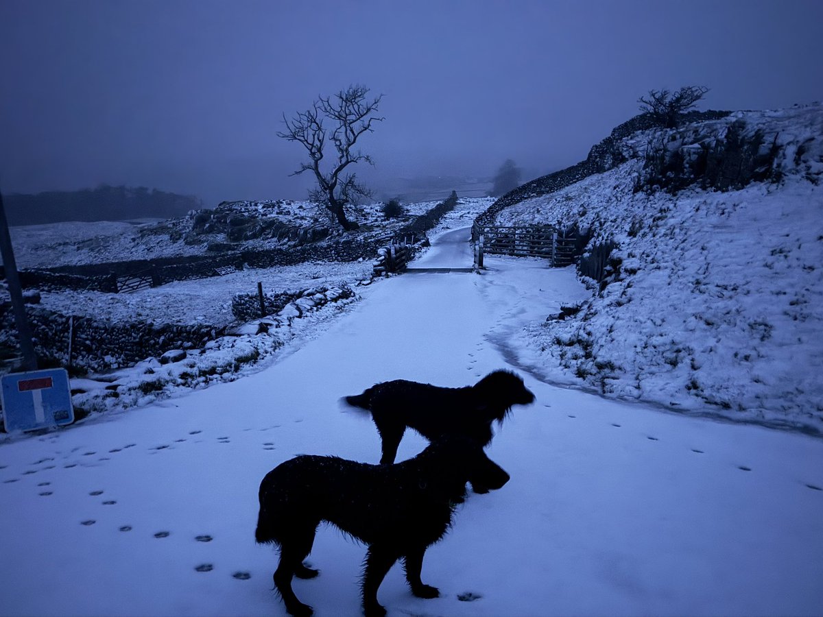 Wintry Winskill at dawn this morning