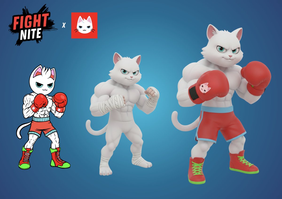 alperozdilart's tweet image. GM 

happy Sunday everyone

new upcoming 3D models for the new improved version of my boxing NFT game &amp;amp; Collectible Card Collection

FIGHT NITE v2

here is one of my favorite ultimate model @mew 

old model vs new 👇