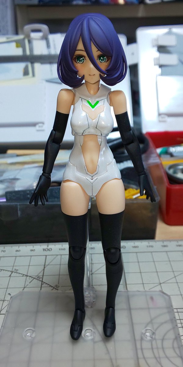 rianPSO2's tweet image. メガミデバイスのシャーシキット完成だっぴ‼️ヽ(・∀・)ノ
ドールアイはなかなか素晴らしいシステムだっぴ～🐸
フェイスの余剰パーツが多いのもカスタムに使えそうだからよかったっぴ🐤
さて明日はまた掃除をして次作るキット選びだっぴ～(。-ω-)ノ