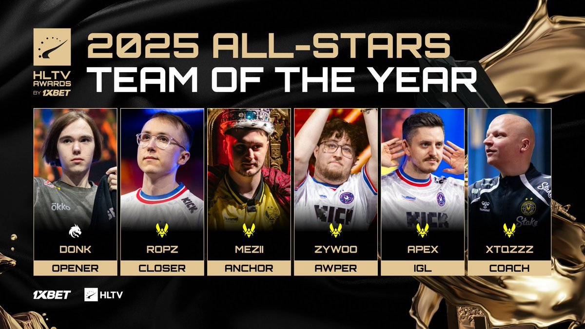 malekCSGO's tweet image. la dream team de l'année 2025 sur counter strike est la suivante 

incroyable