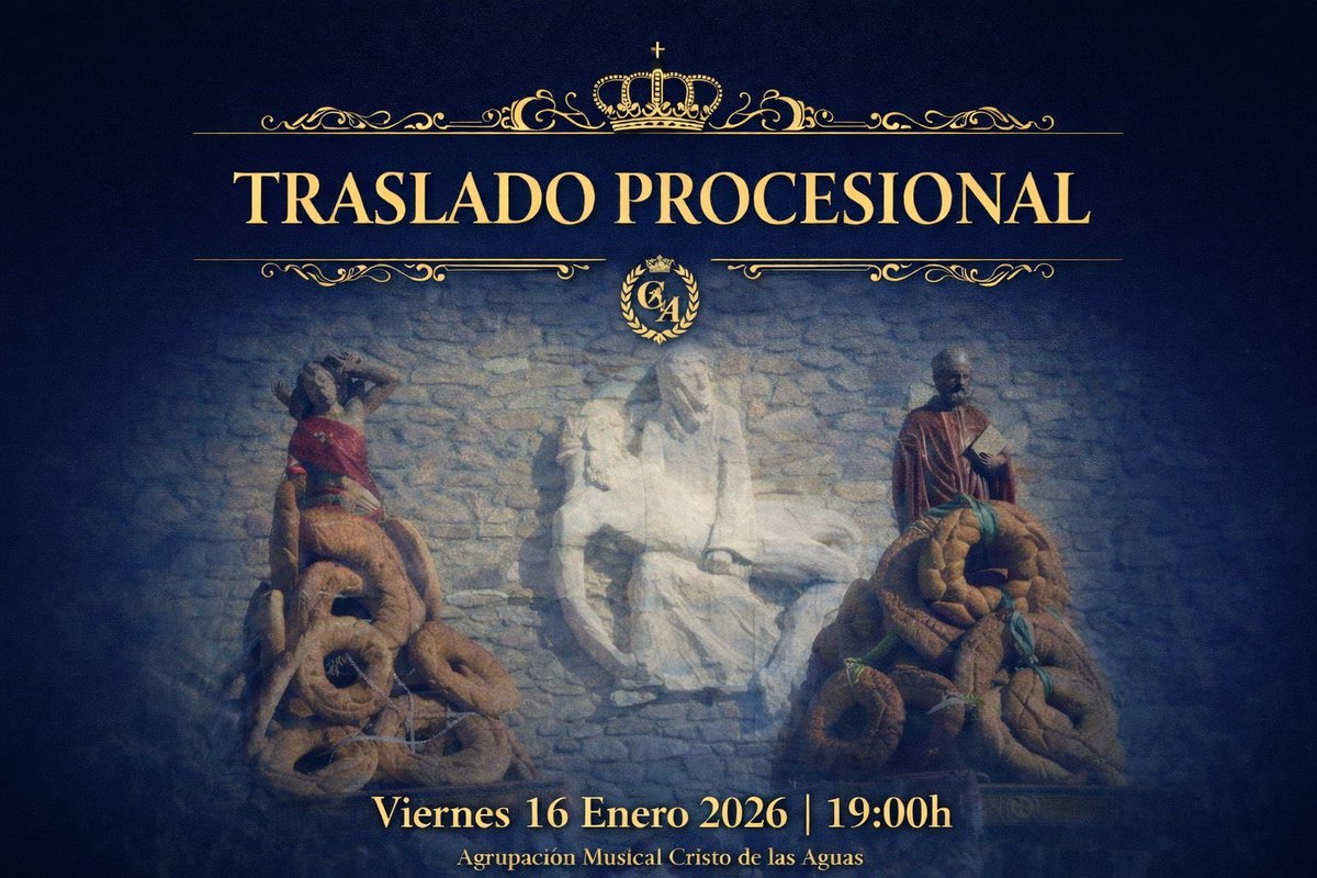 #Actuacion | ¡𝐅𝐈𝐄𝐒𝐓𝐀𝐒 𝐏𝐀𝐓𝐑𝐎𝐍𝐀𝐋𝐄𝐒!

Nuestra formación participa por 1ª vez, en el nuevo traslado procesional de los Santos Patrones San Sebastián y San Ildefonso. Además, mañana lunes volvemos. 🤗🙄

🗓️ Viernes 16 Enero 2026.
⏰ 19:00h.
#LegionBlanca