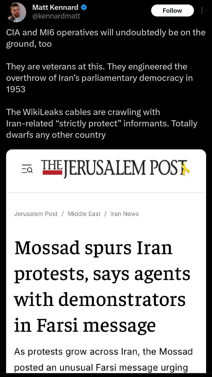 xathrya's tweet image. - CIA dalang demo GenZ Nepal 2025 &amp;gt; rezim Nepal runtuh ✅
- CIA suap pejabat Venezuela &amp;gt; Maduro ditangkap tanpa perlawanan ✅
- CIA dalang demo Iran 2016 &amp;gt; bentar lagi rezim Iran runtuh 🟠🟡

- CIA dalang demo Indonesia 2025 &amp;gt; cuma ini yg gagal ❌

Luar biasa para Patriot 🇮🇩🦅🇮🇩