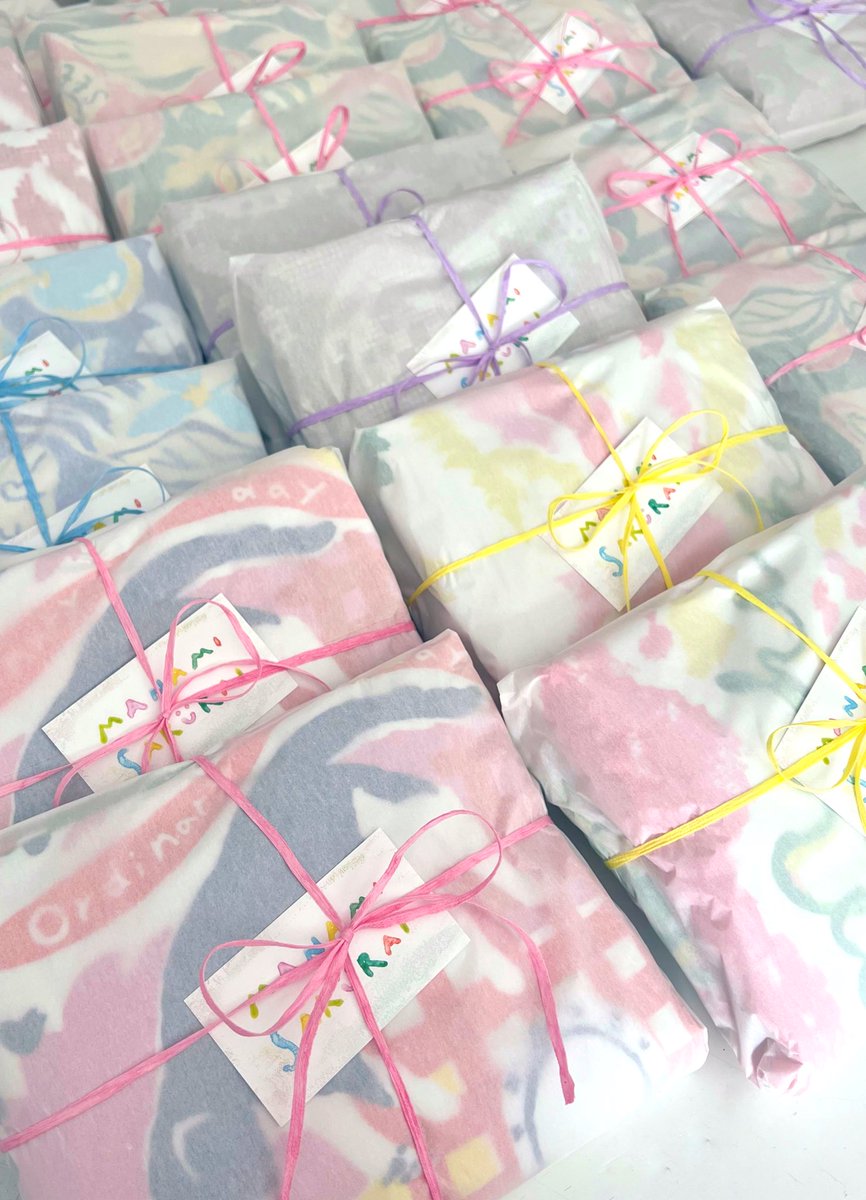 ご注文いただいたHAPPY BAGを全て発送させて頂きました🕊️

どの柄のセットが届くか、ぜひ開ける時間を楽しんで貰えたら嬉しいです☺️