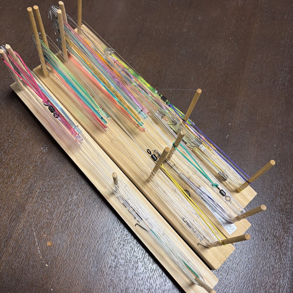 tomorimo's tweet image. 午後は仕掛け作り。
11センチブランコ×2
14センチブランコ
14センチ直結
釣れるかな❓🦑