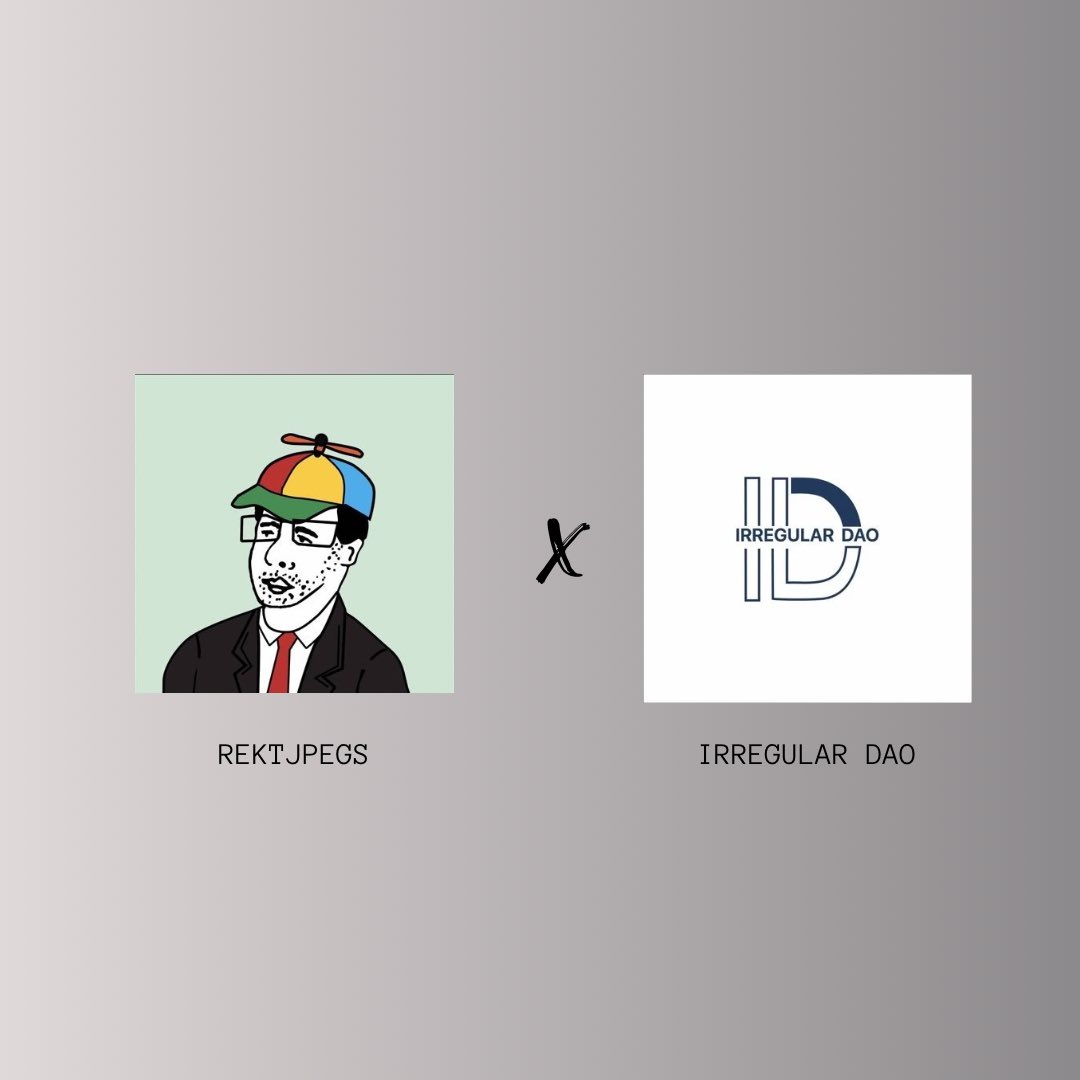 We are giving away 10 spots of <a href="/rektjpegs/">rekt</a>.

To enter:

✅Follow <a href="/rektjpegs/">rekt</a> and <a href="/DAO_Irregular/">Irregular DAO</a> 
✅Like and Repost 
✅Tag 2 friends and drop EVM address

Goodluck 🤝