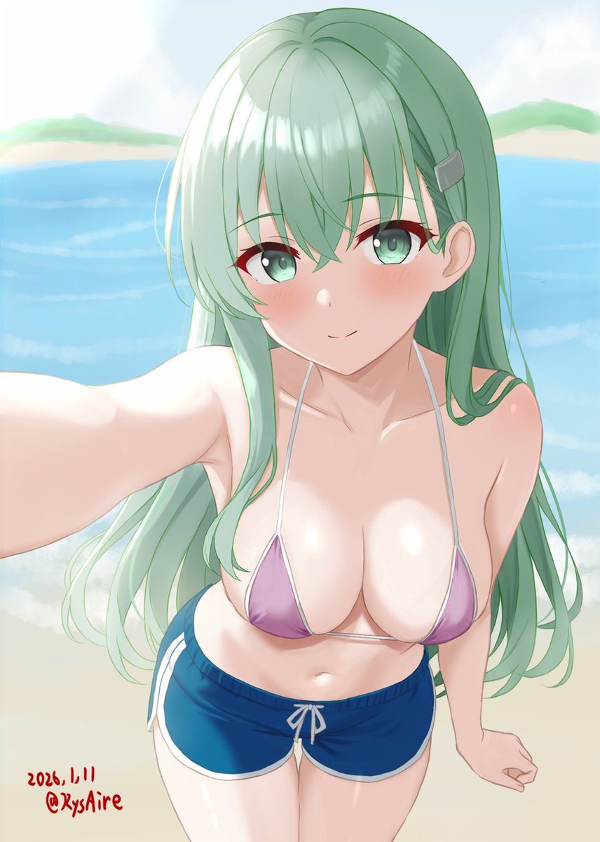 南方へ遠征行動中の部下より入電
「あけおめ～～!🌅🌅
こっちはとっても暖かいよ～～❤️❤️」 