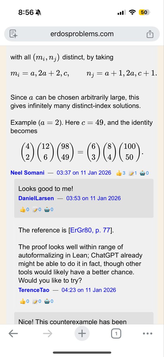 Erdos comments screenshot