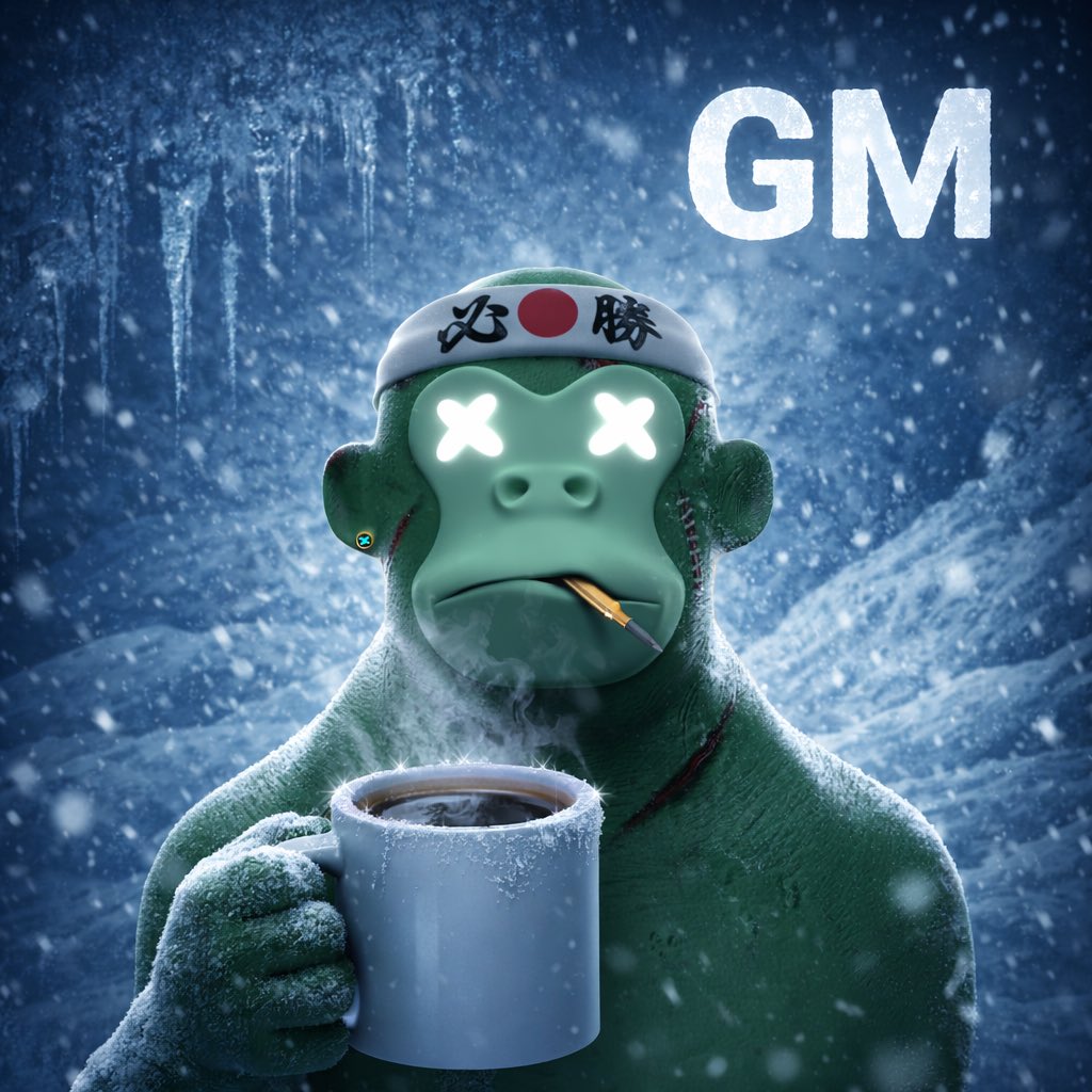 GM, it’s still freezing here 🥶