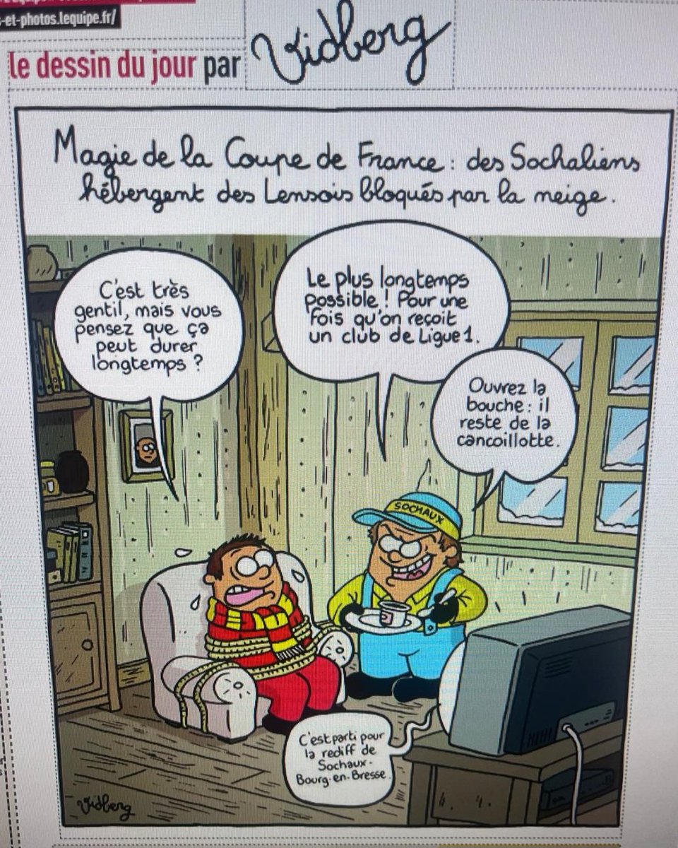 Dans l'Equipe de ce dimanche matin 🤣🤣🤣