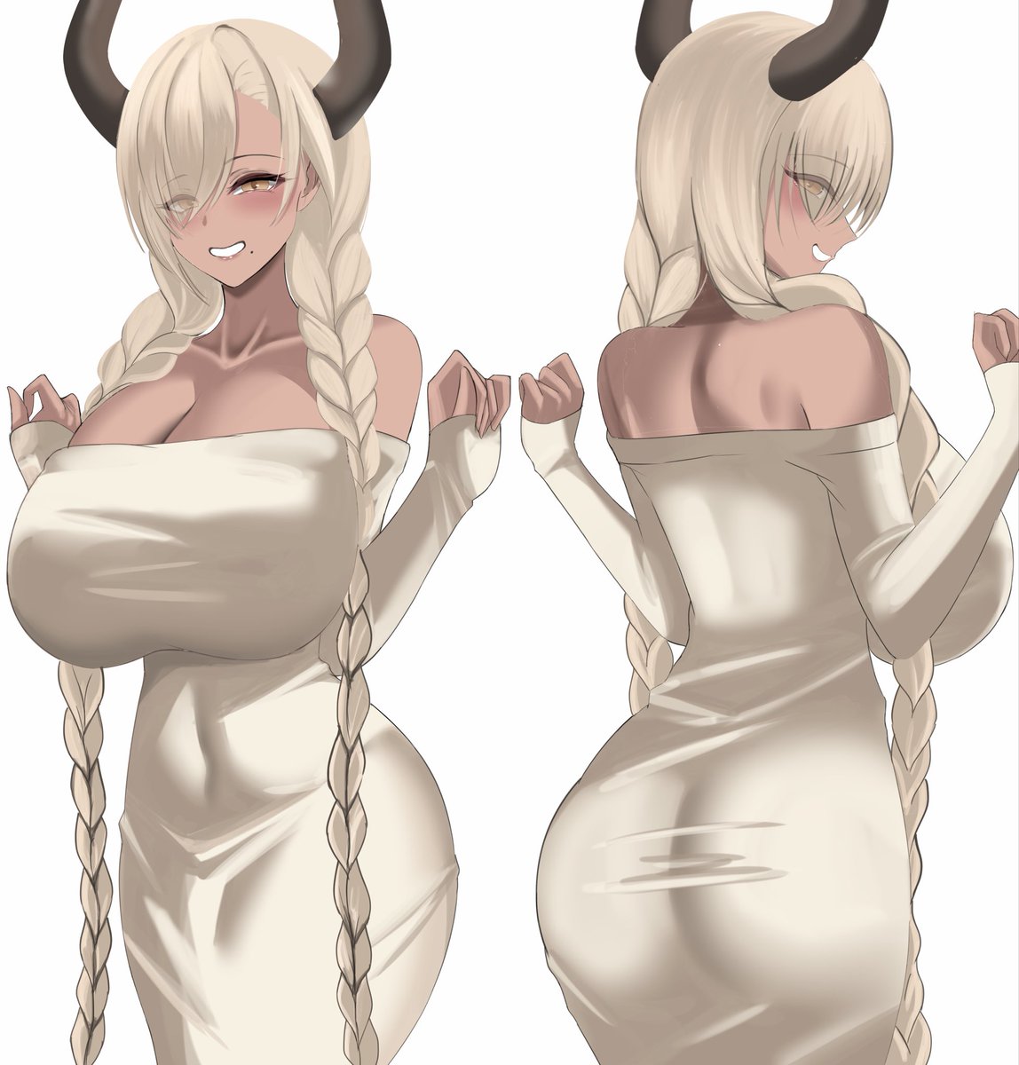 #アズレン 

尾張のニットワンピ姿が良すぎる件 