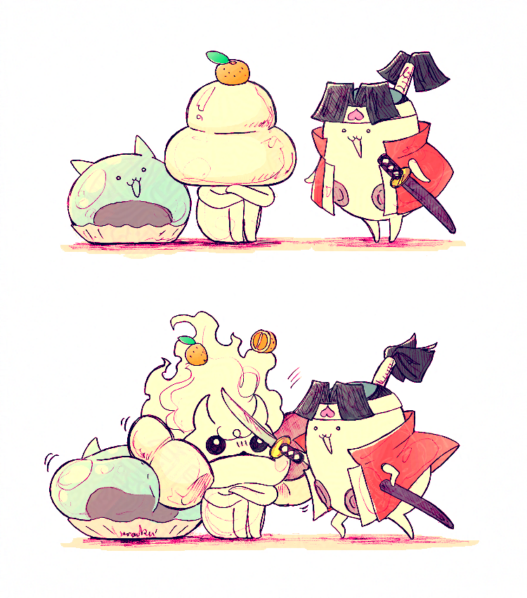 ﾏﾙﾃﾞﾓﾁﾐﾀｲﾀﾞｧ……
#にゃんこ大戦争
#鏡開き