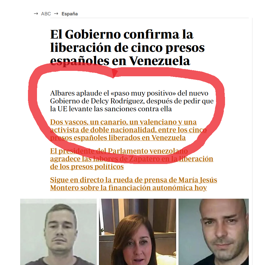 cultrun's tweet photo. Poco hemos hablado de la rapidez con que el ministro Albares ha pedido que la UE retire las sanciones a Delcy y esta pueda volar a Barajas. https://t.co/9d3oac29o5 https://t.co/fGU8JobAcF