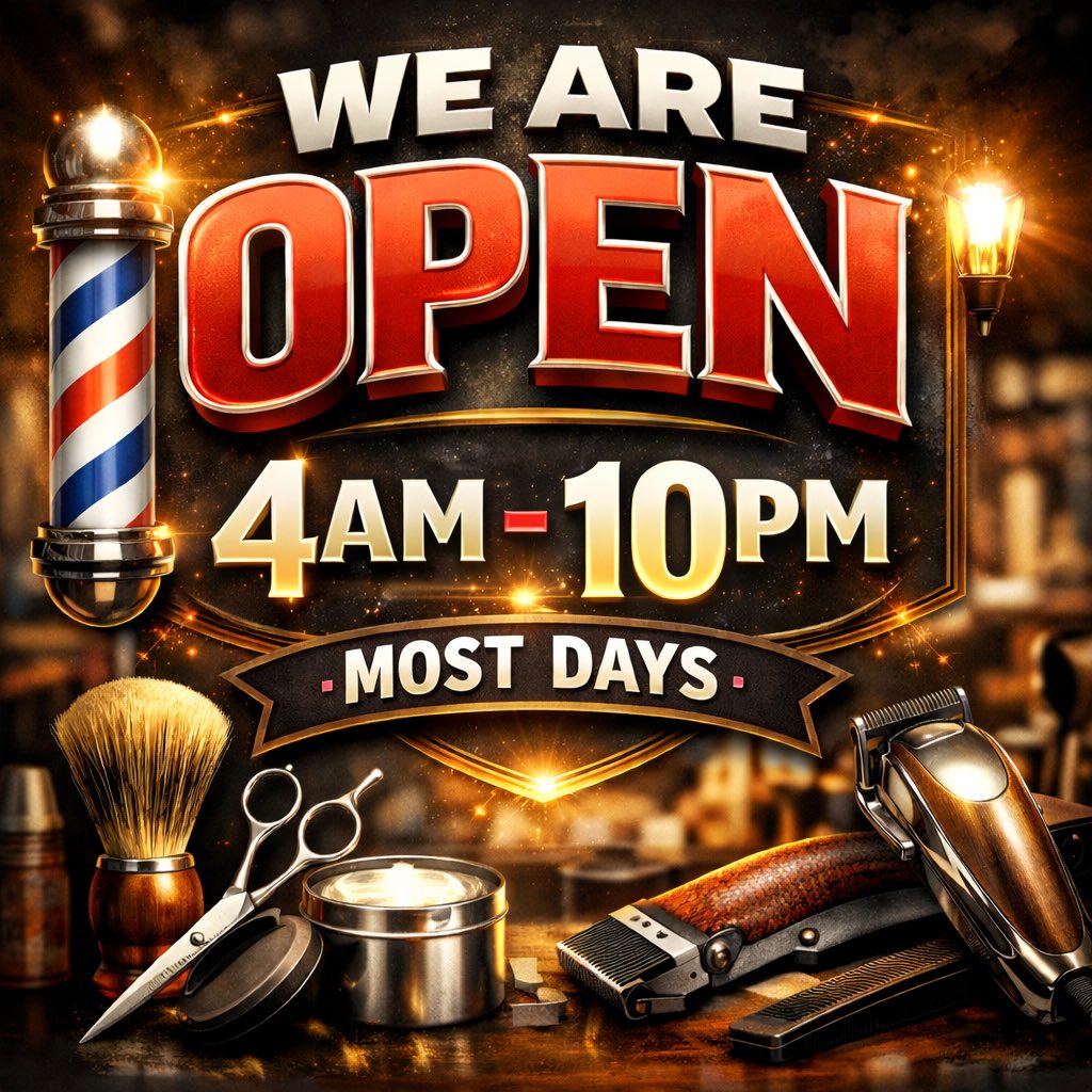 Opening Hours

Monday: 5am – 8pm
Tuesday: 5am – 8pm
Wednesday: 5am – 8pm
Thursday: 4am – 10pm
Friday: 4am – 10pm
Saturday: 4am – 6pm
Sunday: 10am – 6pm