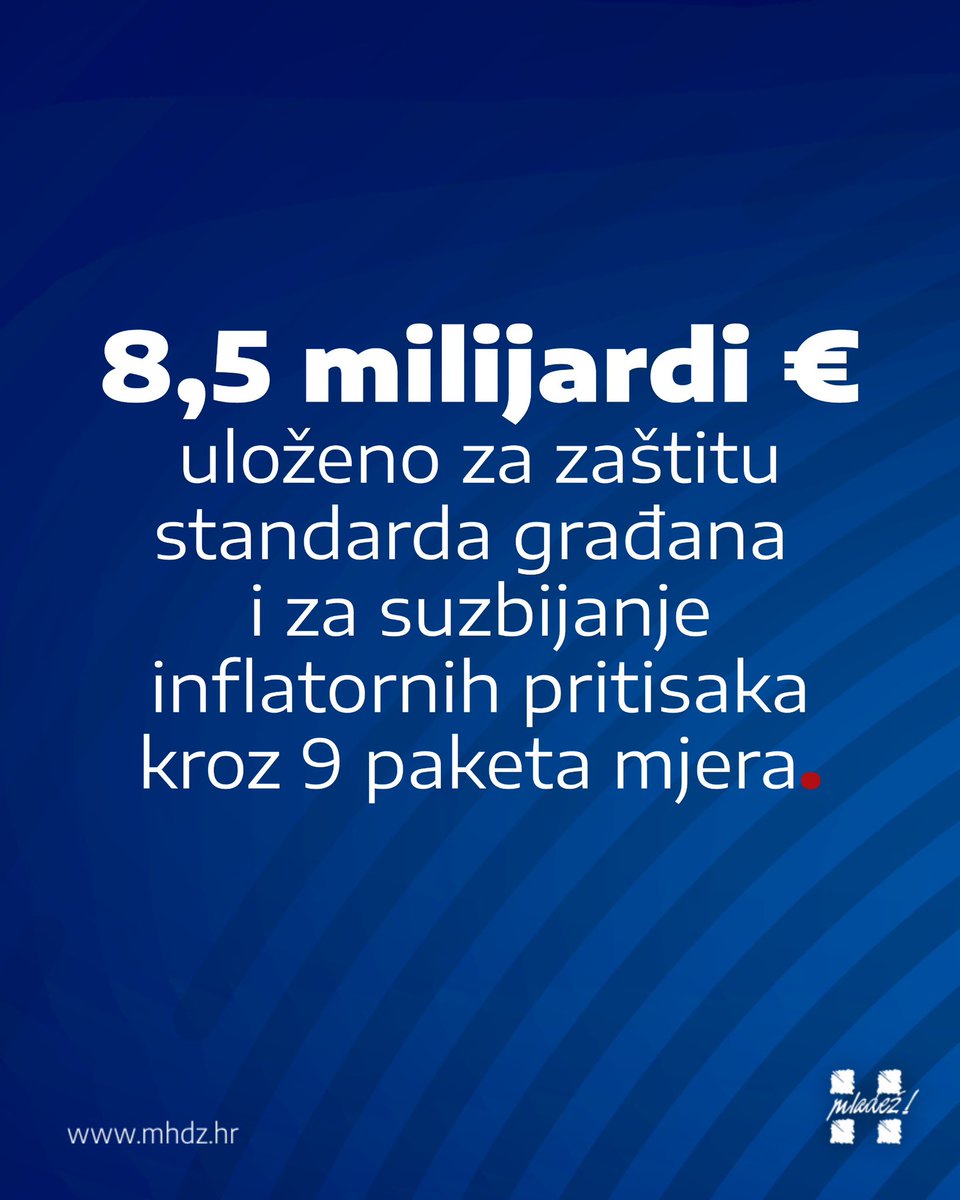 Vlada Republike Hrvatske je donijela mjere u vrijednosti od 8,5 milijardi € i snažno stala uz građane u okolnostima kriza. Subvencionirane su cijene plina, električne energije i goriva, čime se izravno utjecalo na niže troškove kućanstava. ⬇️
<a href="/VladaRH/">Vlada Republike Hrvatske</a>