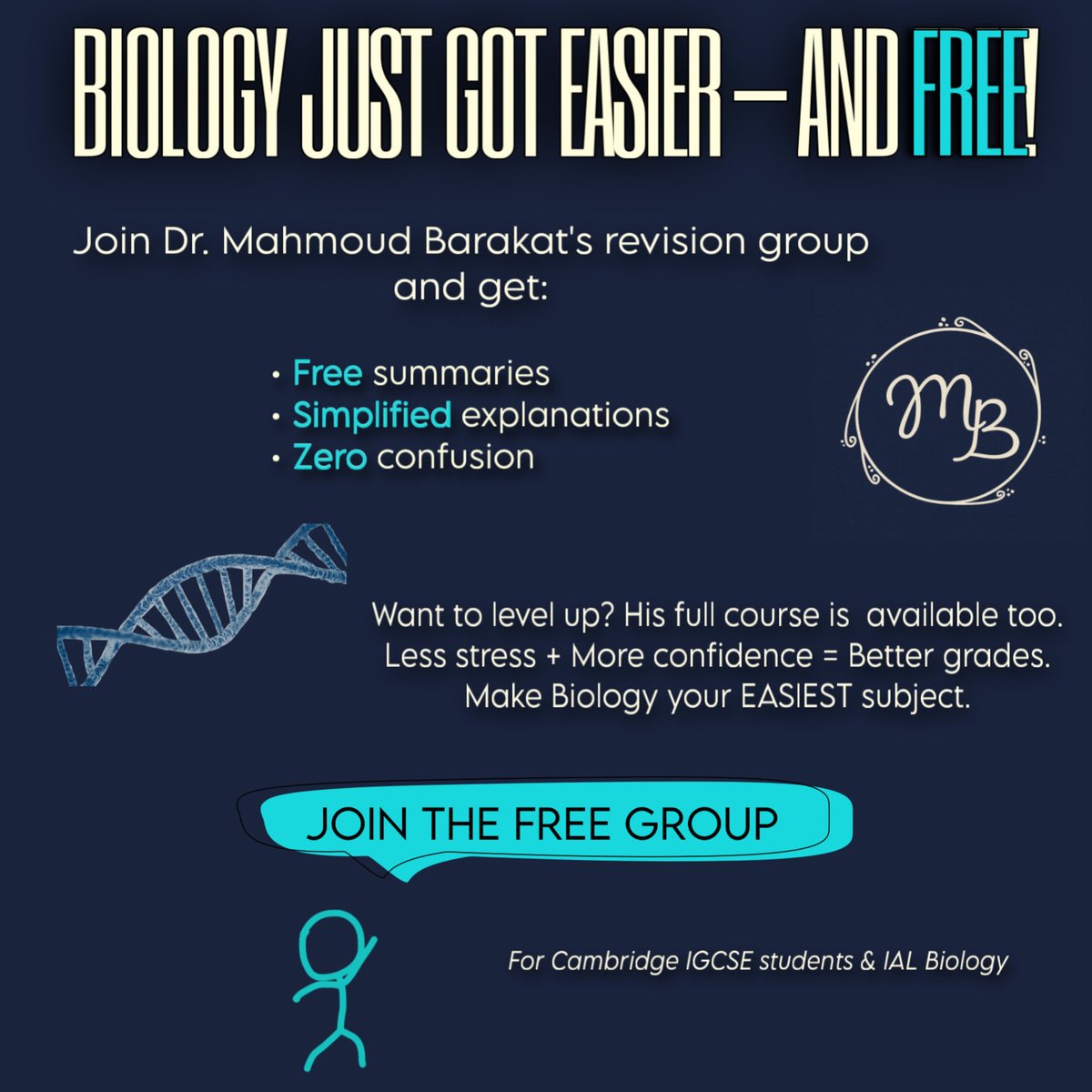 drMBteam's tweet image. Feel free to join and send this forward to other fellow Biology students!
Whatsapp link: chat.whatsapp.com/JPeyjUEBA6A3SK…

#IGCSE #IAL #IALs #Alevel #ASlevel #Biology #Tutor #Teacher #Astar #Exams #Cambridge #CIE #Egypt