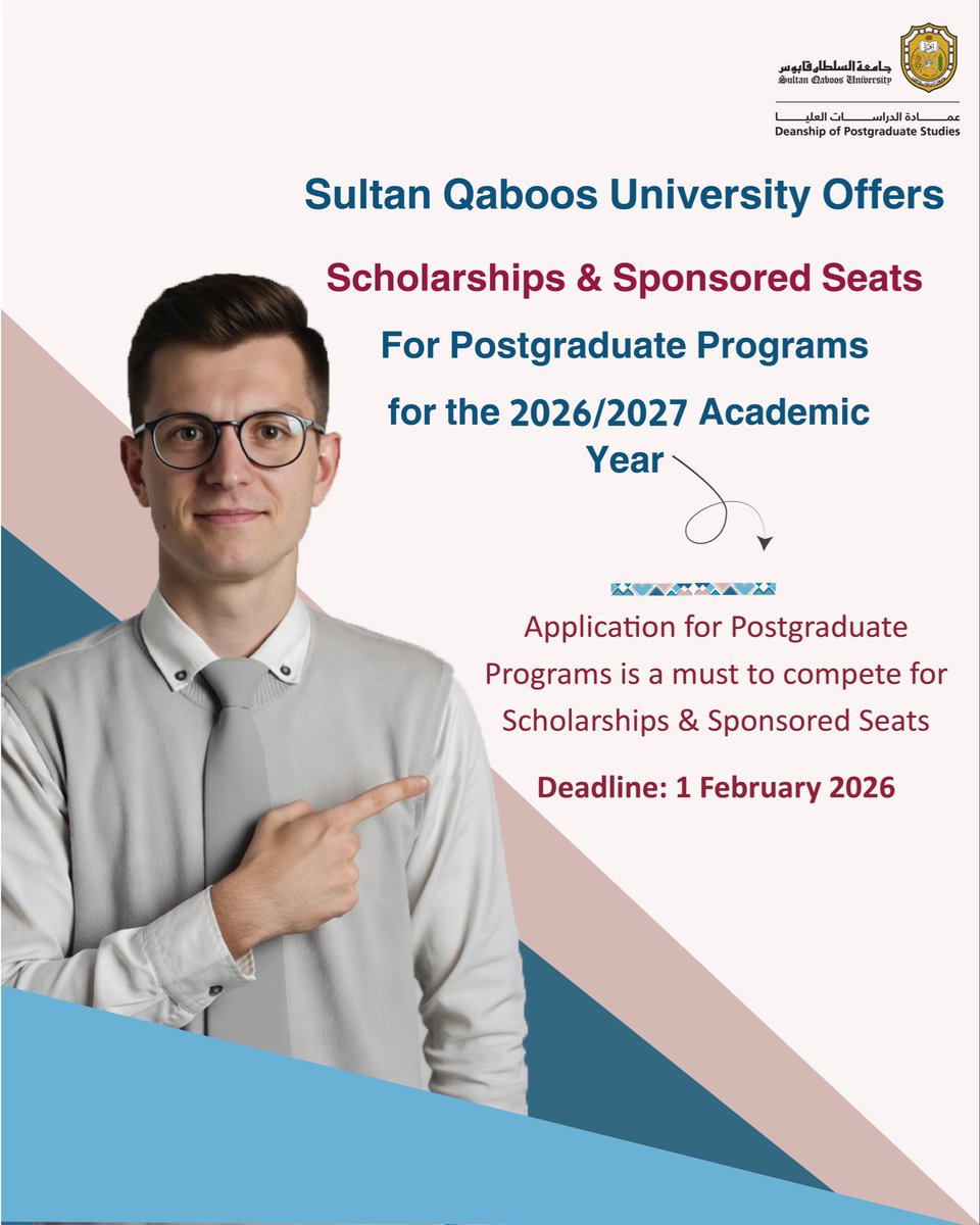 💠منح دراسية و مقاعد ممولة | Scholarships &amp; Sponsored Seats 

للتفاصيل

shorturl.at/sxD4Z

For more information 

shorturl.at/g1IXP