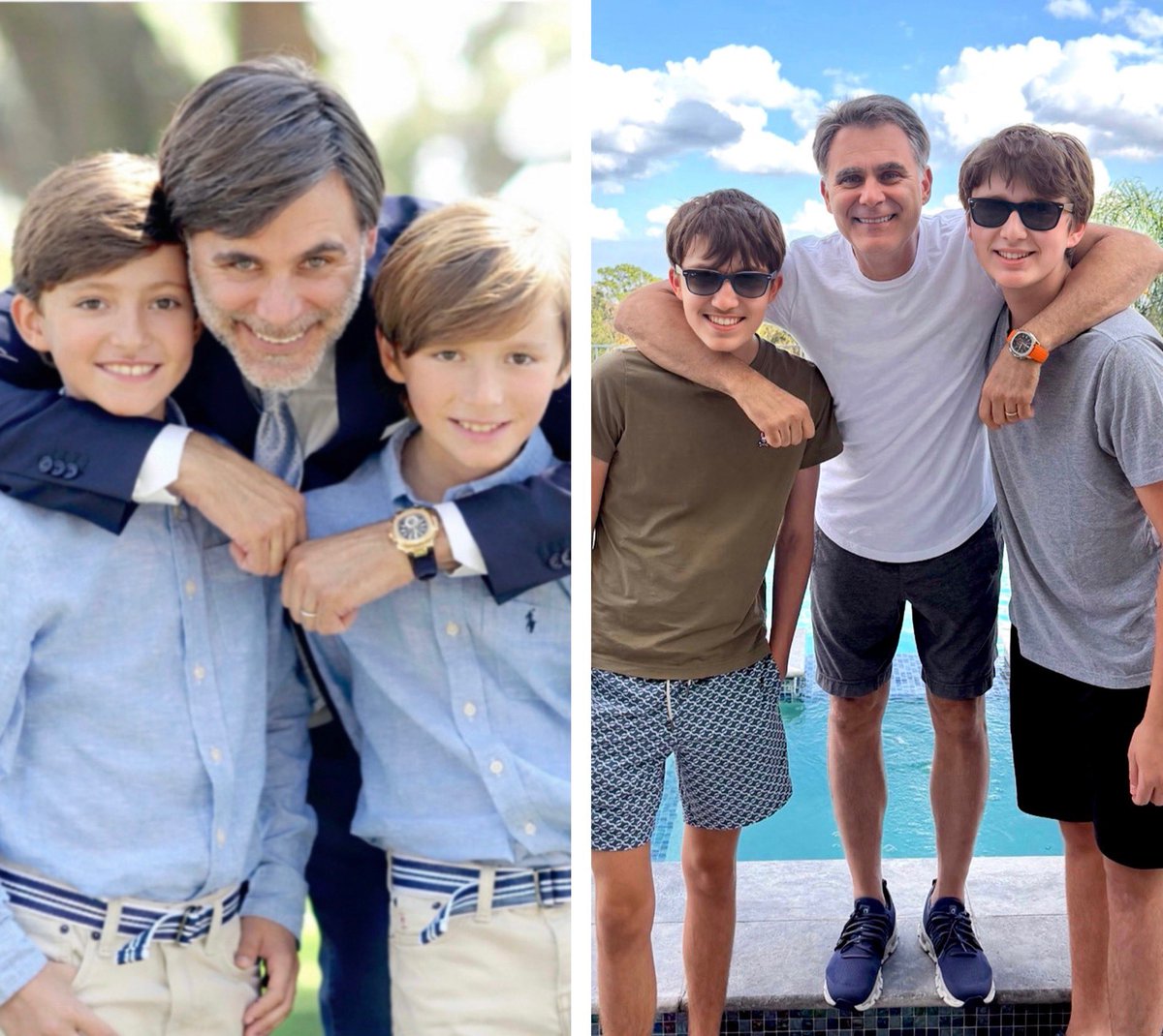 AndreBauerSC's tweet photo. #sundays Then and now. They were 7 when they came into my life and they’ve  been changing it for the better ever since. Watching them become the men they are growing into is my one of my greatest joys. Happy 16th birthday, to my boys! So proud to be their Dad. #happybirthday #16thbirthday