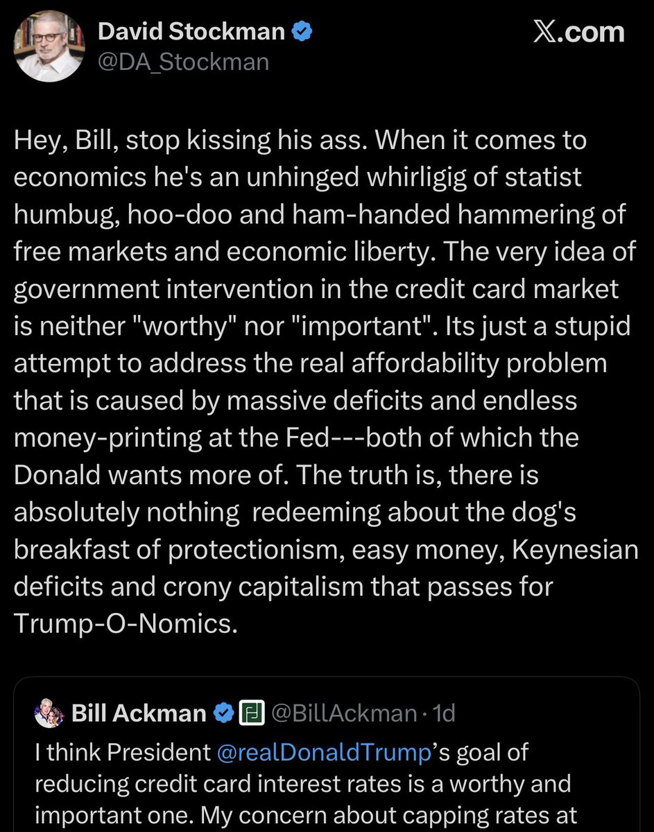 Ronald Reagan’s budget director.