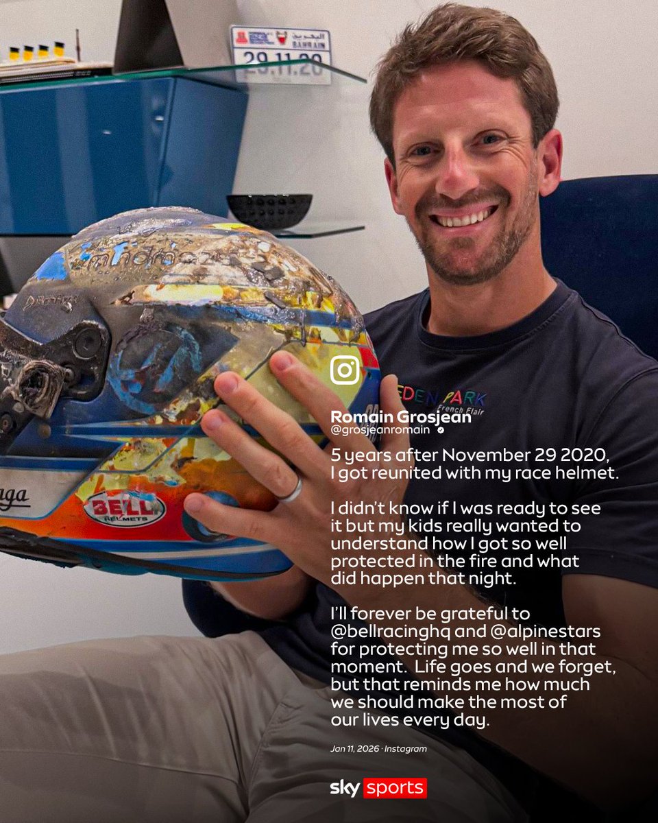 SkySportsF1's tweet image. Motorsport can be dangerous, but a reminder from Romain of how far safety technology has come 🙏