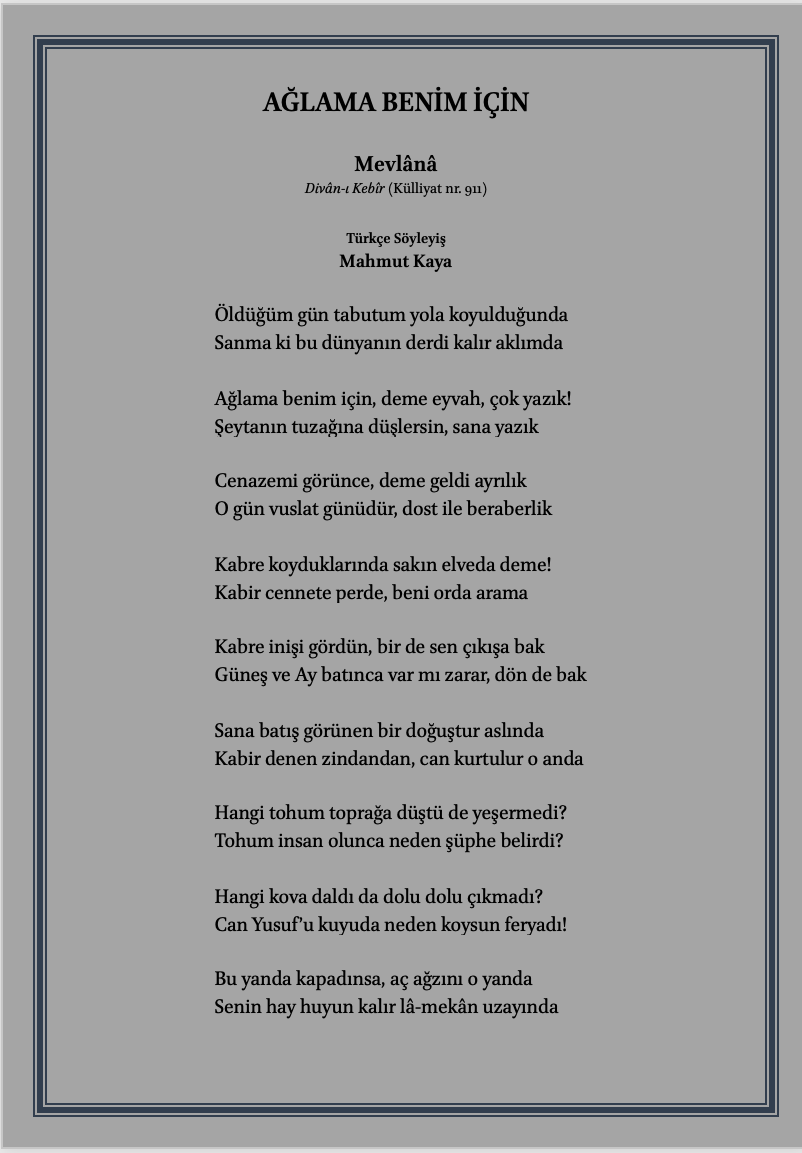 MahmutKayadan's tweet photo. Ağlama Benim İçin... https://t.co/QY2MwvKDcz