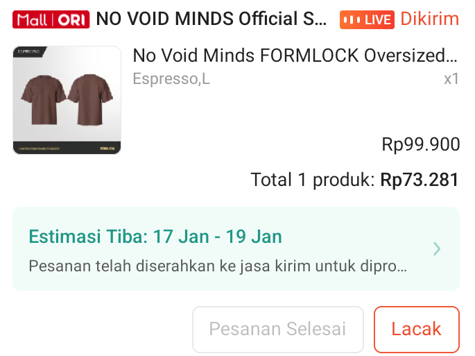 doremifass's tweet image. Gercep banget, co jam 20.50 eh langsung dikirim dong
s.shopee.co.id/30hesSS65O