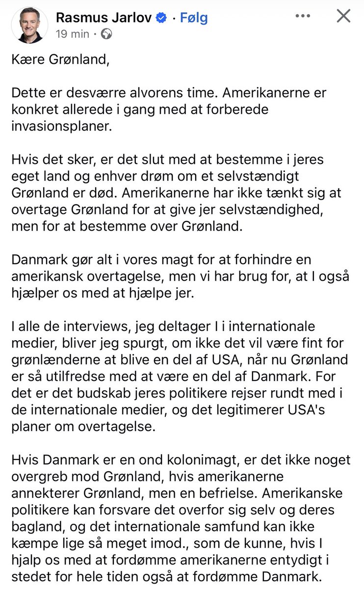 tveskov's tweet photo. Fra @RasmusJarlov til Grønland 🎯 https://t.co/dHysU9yk51