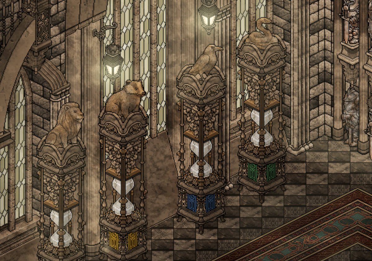 Hall de Entrada do Castelo de Hogwarts - É um local imponente, que conduz à Grande Escadaria e simboliza a tradição e a grandiosidade de Hogwarts.

Design Original de Diofante
<a href="/hubbebiz/">Hubbe.biz</a> <a href="/Tijdverdrijvert/">Timeturner Productions</a> #pixelart #hogwarts #harrypotter