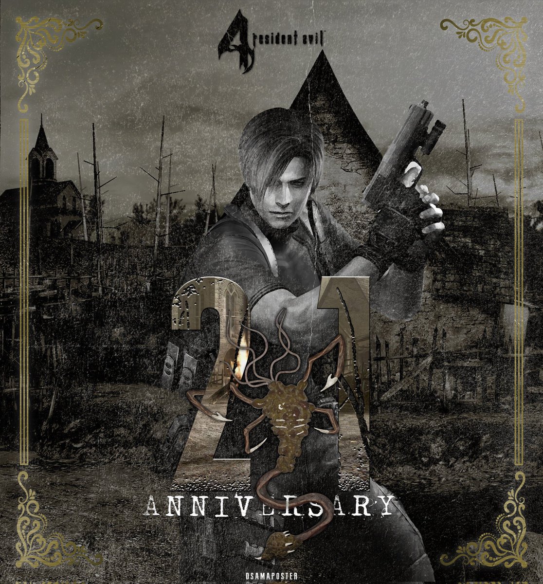 dsama_7's tweet image. مرور 21 عام على RE4.. لعبة الجيل والأجيال والعام والأعوام.