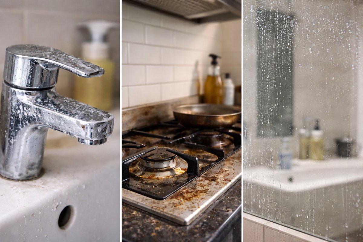 JapanSalaryboom's tweet image. ปกติคราบพวกนี้คือ
•ห้องน้ำ → คราบตะกรัน
•ครัว → คราบน้ำมัน
•กระจก → คราบน้ำ
หลายคนใช้
ตะกรัน = กรดซิตริก
น้ำมัน = เบกกิ้งโซดา
แต่ถ้าที่บ้าน “ไม่มีทั้งคู่” ล่ะ?

ของที่แทบทุกบ้านมี
และใช้แทนได้คือ…
🪥 ยาสีฟัน

ใช่ครับ ยาสีฟันธรรมดานี่แหละ
ช่วยขจัดคราบหมองเหล่านี้ได้จริง
(2)