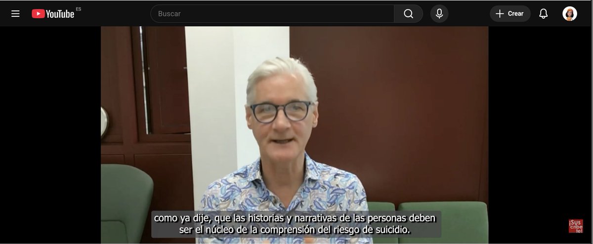 Entrevista con Rory O´Connor: <a href="/suicideresearch/">Rory O'Connor</a>. "La clave para comprender el riesgo de #Suicidio reside en la persona"
<a href="/UDIMA/">Universidad UDIMA</a> 
youtube.com/watch?v=OBWp1f…