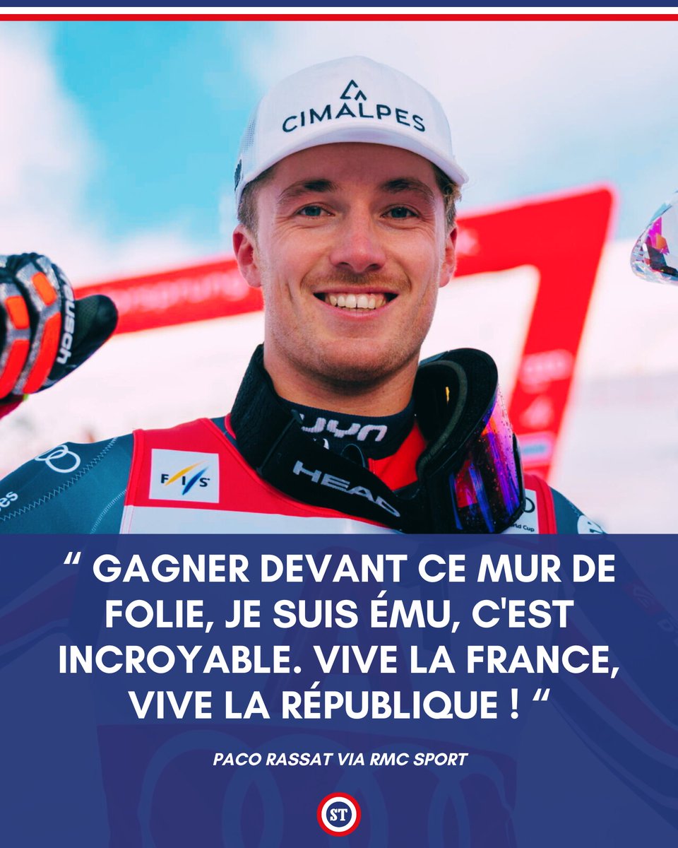 sportricolore's tweet image. 🇫🇷 La réaction de Paco Rassat après sa victoire sur le slalom d'Adelboden 🤩

Le plein de confiance pour notre révélation tricolore du ski alpin alors que les JO de Milan-Cortina approchent 🥇

📸 FIS