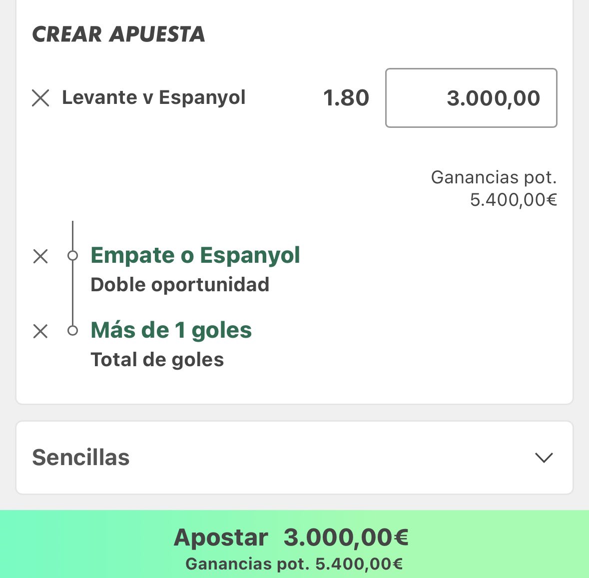THXtips29's tweet image. ¡BOOM! 🔥⚽💥  

**Levante vs Espanyol** hoy en LaLiga:  
**Empate o Espanyol** + **+1.5 goles** @ **1.80** 🚀😈  

Espanyol 5º y 🔥 fuera 🦜💪  
Levante hundido 19º 😵‍💫  

**3.000€ → 5.400€** 💰🤑🤑  

¡Green con hambre! ¿Entramos fuerte? 😏⚡  

¡A por ella familia! 🤝💚…