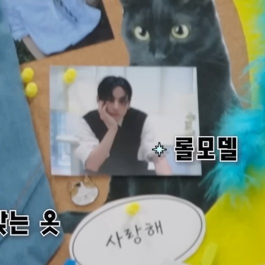 tetestream's tweet image. Sungho from BOYNEXTDOOR choose Kim Taehyung as role model on his 2026 ideal self-board!