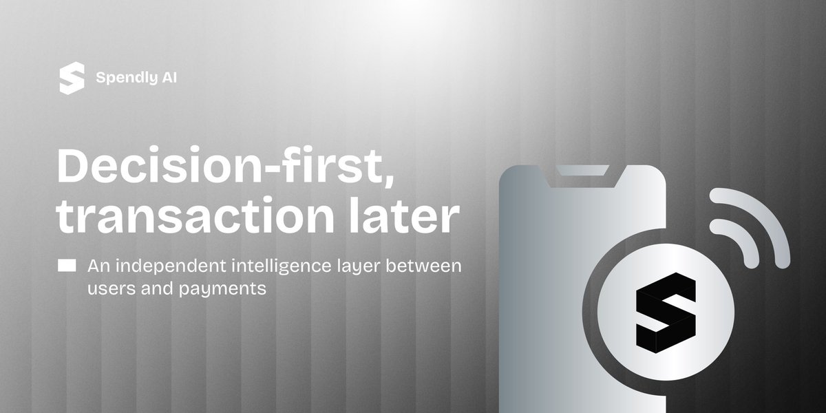 SpendlyAI's tweet image. The solution isn’t to make payments faster.
It’s to make decisions smarter before money moves.

Spendly introduces an independent intelligence layer between users and transactions , where intent, context, and constraints get resolved first.

Decision-first.
Transaction later.…
