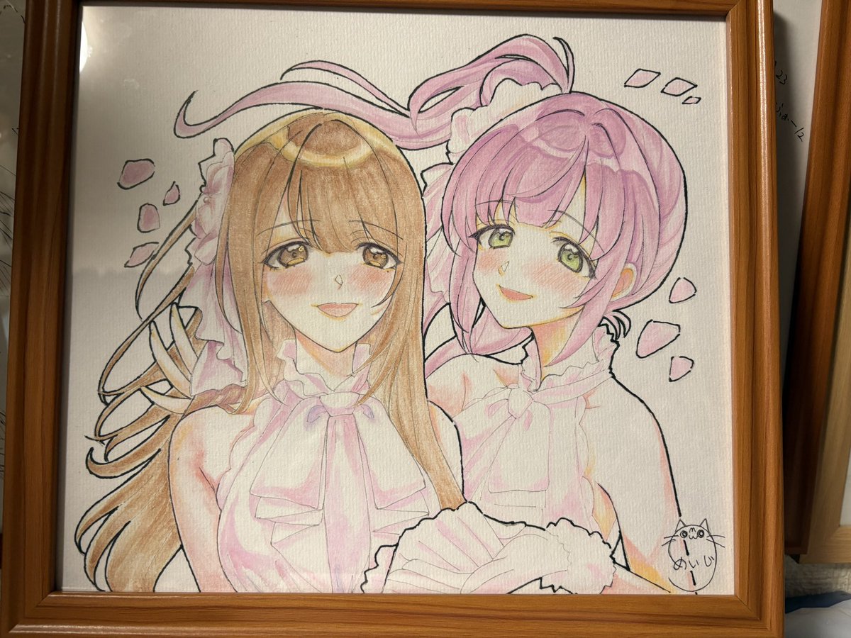 めいじさん(@meiji121 )にオーダー色紙を描いていただきました