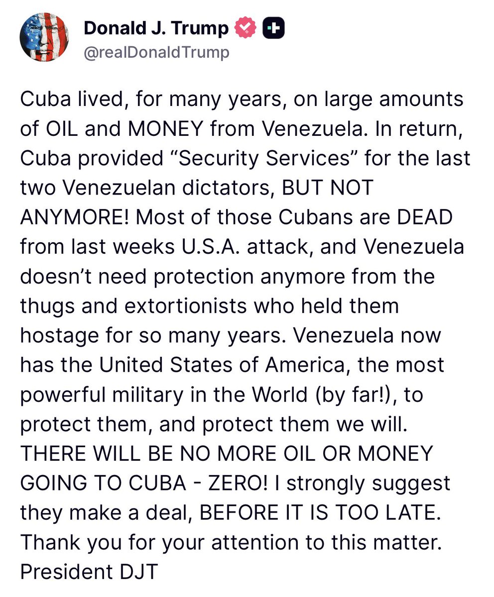 TheOtroBox's tweet image. #BREAKING

President Donald Trump on Cuba