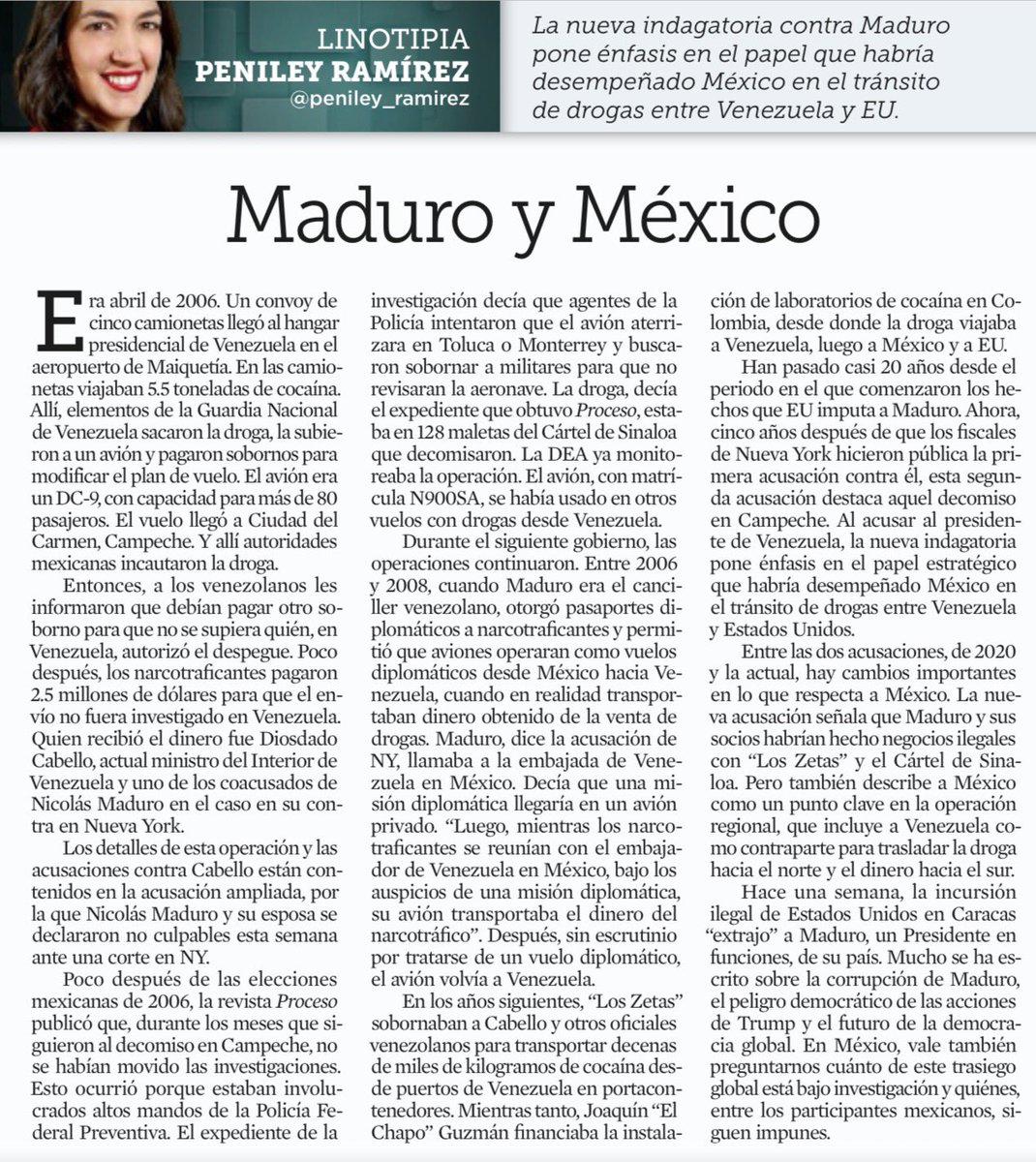 JoseMarioMX's tweet image. Abril de 2006. Un DC-9 despega del hangar presidencial de Venezuela cargado con 5.5 toneladas de cocaína. No vuela a una pista clandestina, sino a Ciudad del Carmen, Campeche. Ahí se incauta la droga. El avión cae. La historia, no. Ese decomiso fue una grieta por la que se asomó…