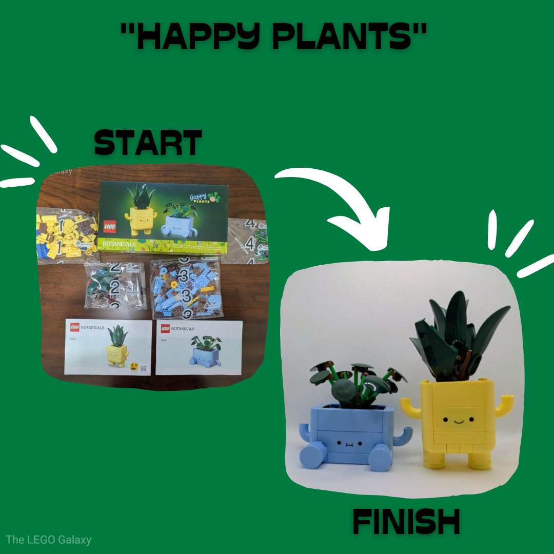 "Happy Plants" from start to finish. What a fun little set. 😀
#LEGO #AFOL #Toys #LEGOLife #Plants