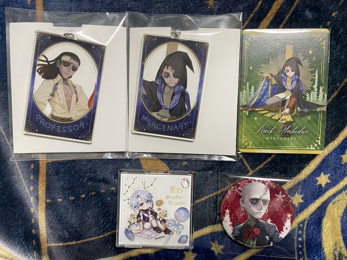 交換】第五人格 ホテルコラボ プレイオフ アクキー カード 缶バッジ 譲