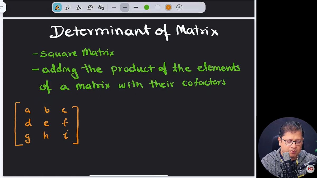 ParmanandKS's tweet photo. ๐Day 99 of #WinterCodingArc with @sshukla_manit
Today's topic: Matrix Types, Determinant
๐Key takeaway: matrix forms, calculate Determinants, Logic behind Matrix Inversion for AI
๐ง Feeling: Motivated
Visuals๐
#WinterCodingArc #100DaysLearningChallenge #LearnInPublic #MySirG https://t.co/jLBivjPr24