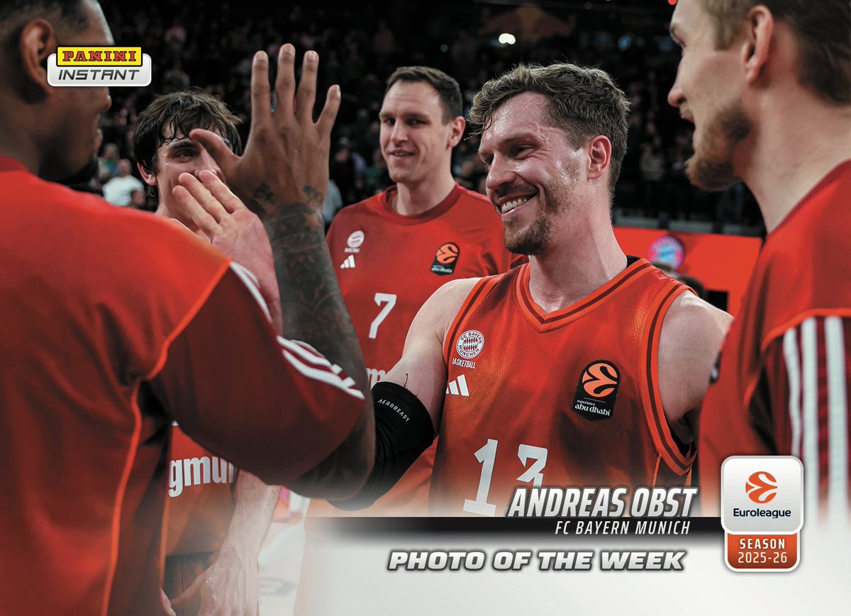 EuroLeague's tweet image. 🫀 @Fruit_96 was pure this week and gets the Photo of the Week presented by @PaniniAmerica 

Make sure to grab your card every Monday at the Panini America website!

#InstantCards I #euroleaguebasketball